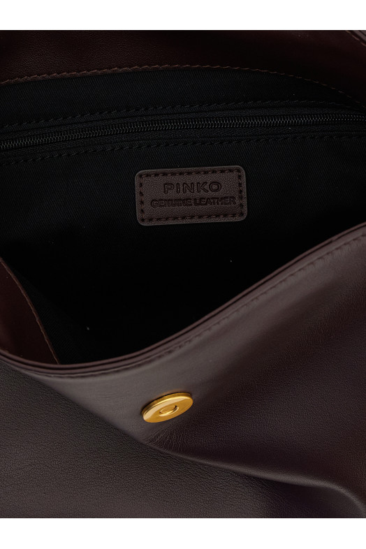 Маленька сумка через плече «Saddle Baguette» бордового кольору 105895A1ZXLA7Q