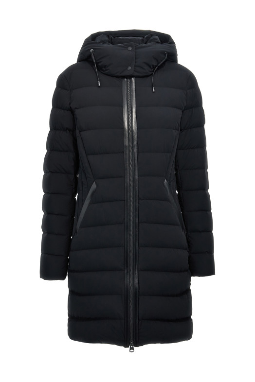 Длинная пуховая куртка «Farren» Черная FARRENC0001