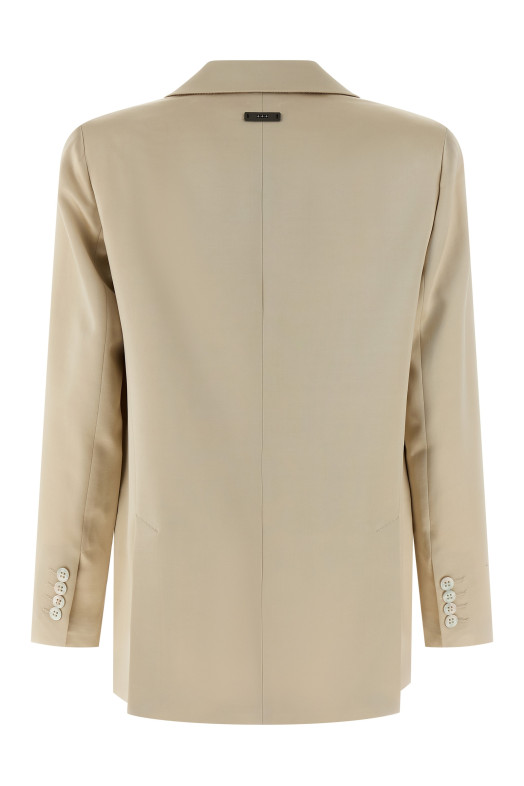 Атласный блейзер Бежевый E0119707556041
