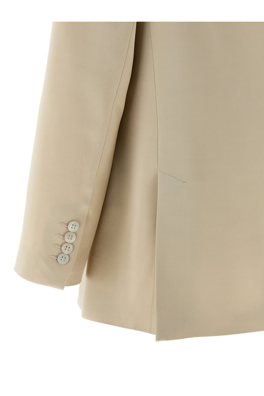 Атласный блейзер Бежевый E0119707556041