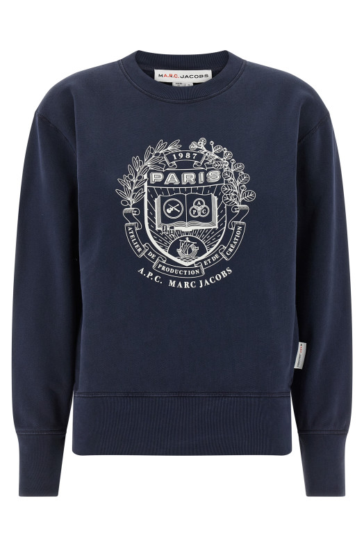 'Paris' APC capsule sweatshirt for Marc Jacobs Blue