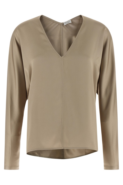 Silk blouse Beige