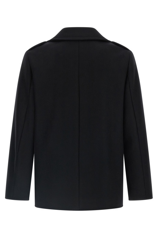 Шерстяное пальто Черный SAINT LAURENT 760649Y060W1000 Шерстяное пальто Черный SAINT LAURENT 760649Y060W1000