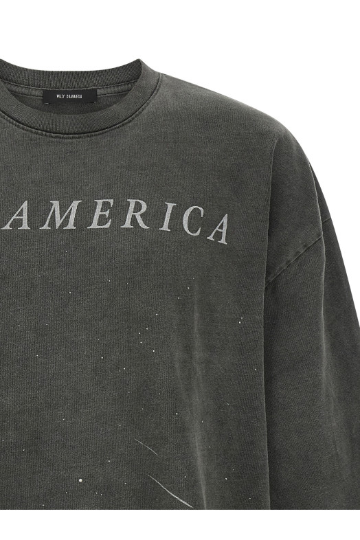 'Ski America' T-shirt Gray