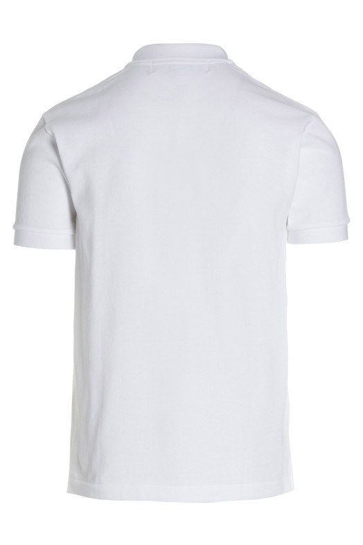 Рубашка-поло с логотипом Белая COMME DES GARÇONS PLAY AXT0065
