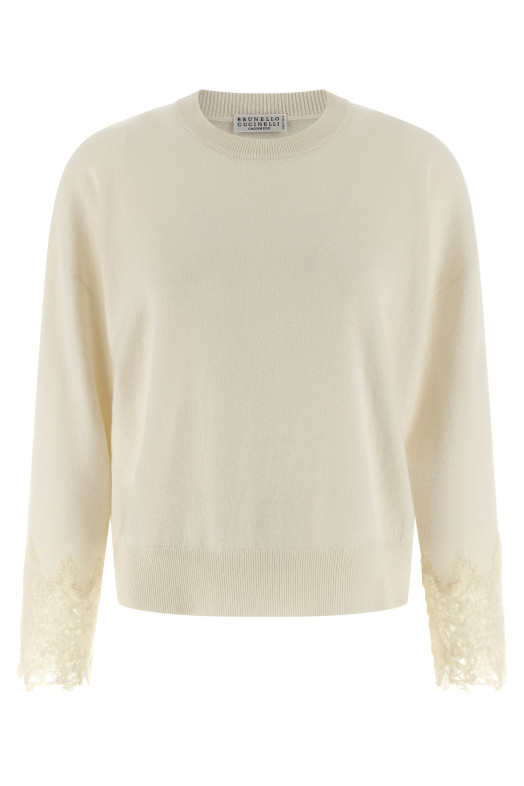 В'язані манжети Білі BRUNELLO CUCINELLI M12211900C2723