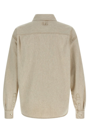 Рубашка «La Chemise De-Nîmes Simon» Бежевая 25HSHM00545AD00044130 Рубашка «La Chemise De-Nîmes Simon» Бежевая 25HSHM00545AD00044130
