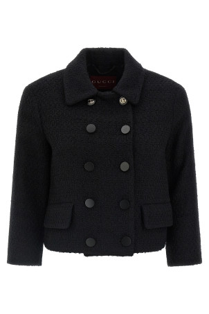 Блейзер из шерсти букле Черный GUCCI 823781Z7AU91000