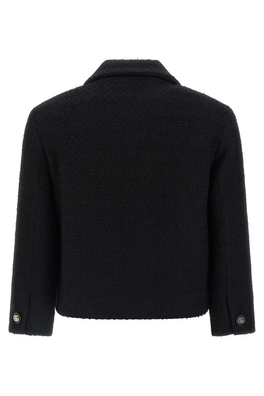 Блейзер из шерсти букле Черный GUCCI 823781Z7AU91000