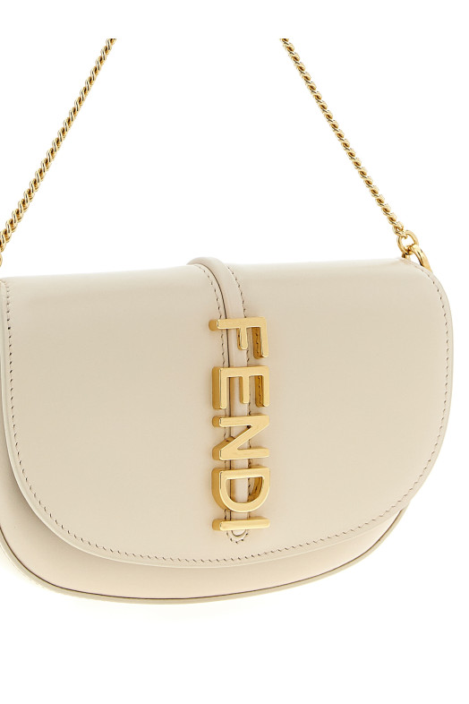 Гаманець «Fendigraphy» на ланцюжку, бежевий 8M0529ANSSF0VWM