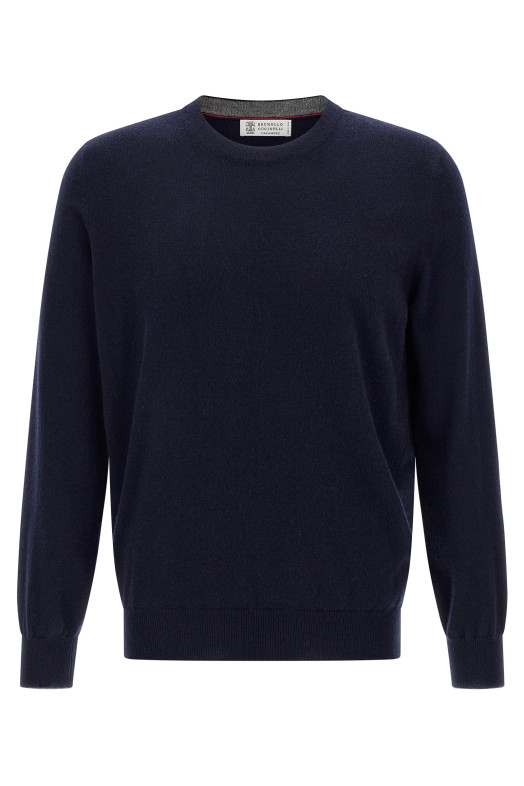 Кашемировый свитер Синий BRUNELLO CUCINELLI M2200100CW425