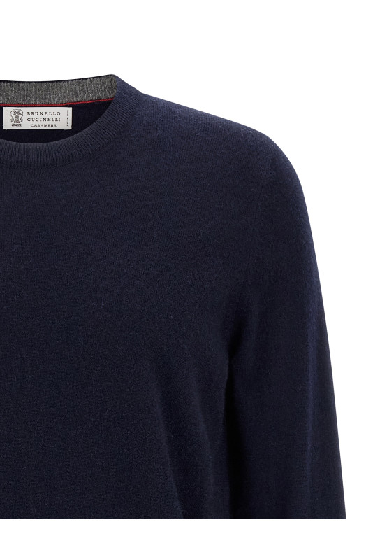 Кашемировый свитер Синий BRUNELLO CUCINELLI M2200100CW425