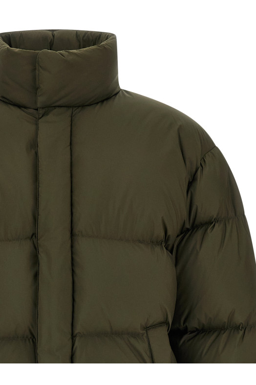 Утеплена пухова куртка Зелена SAINT LAURENT 840578YZ9DN3880