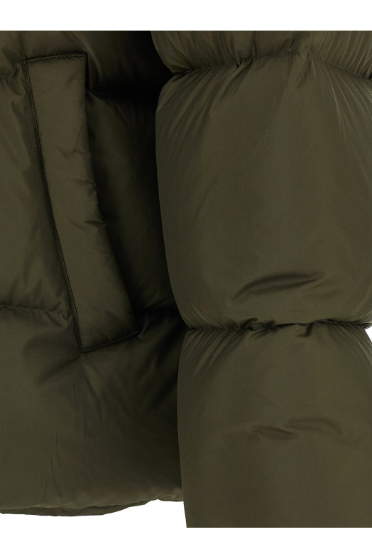 Утеплена пухова куртка Зелена SAINT LAURENT 840578YZ9DN3880