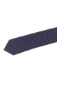 Patterned silk tie Purple