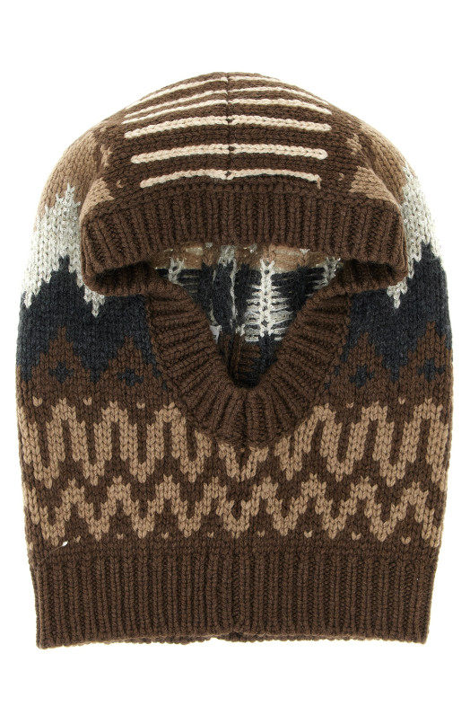 Балаклава з кашеміру, коричнева BRUNELLO CUCINELLI M52371979C2229 Балаклава з кашеміру, коричнева BRUNELLO CUCINELLI M52371979C2229