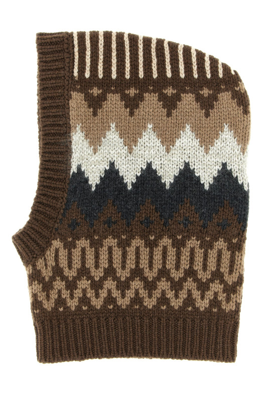 Балаклава з кашеміру, коричнева BRUNELLO CUCINELLI M52371979C2229 Балаклава з кашеміру, коричнева BRUNELLO CUCINELLI M52371979C2229