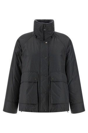 Cashmere neck down jacket Gray Cashmere neck down jacket Gray