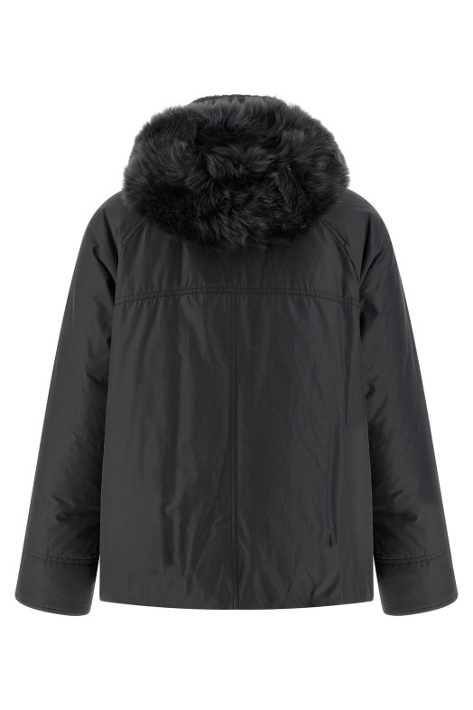 Кашеміровий пуховик з коміром Сірий BRUNELLO CUCINELLI MG5017913C2126