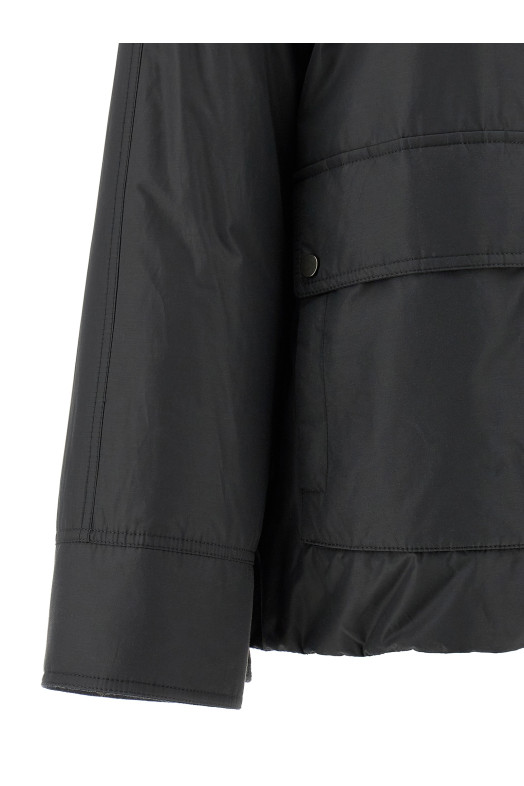 Кашеміровий пуховик з коміром Сірий BRUNELLO CUCINELLI MG5017913C2126