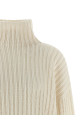 Cashmere turtleneck sweater White