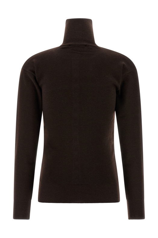 'Buttoned Fitted' cardigan Brown