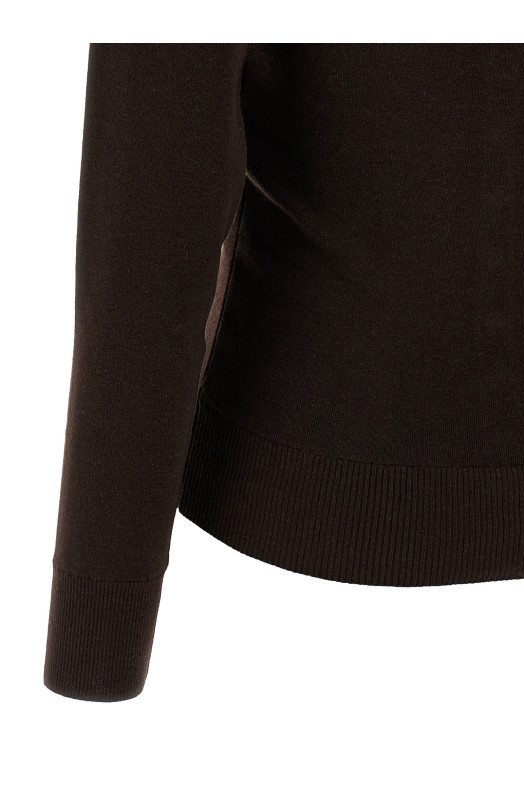 'Buttoned Fitted' cardigan Brown