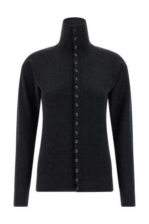 'Buttoned Fitted' cardigan Gray