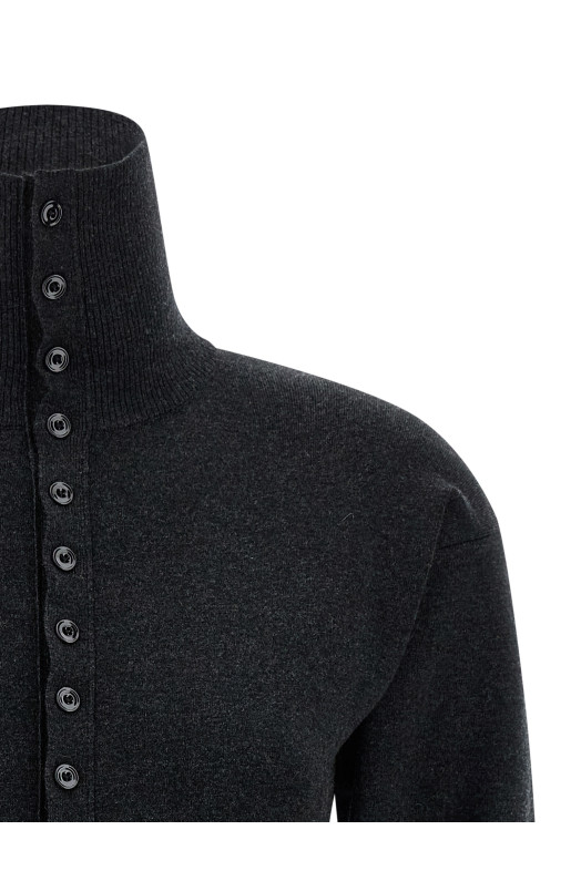 'Buttoned Fitted' cardigan Gray