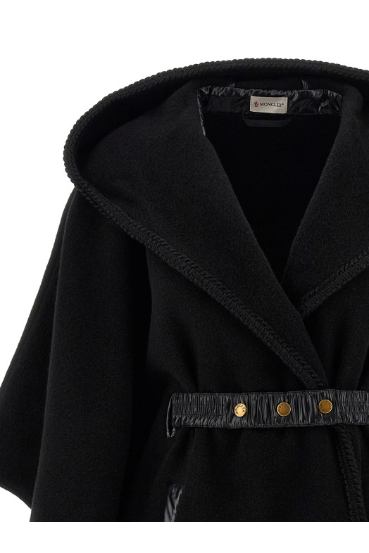 Wool cape  Black