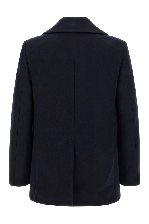 Double-breasted caban Blue