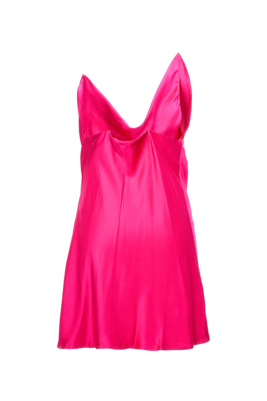 Сукня з атласу Fuchsia Y/PROJECT (WDRESS105S24FUSCHIA)