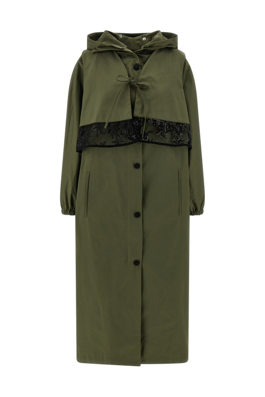 'Incisa' trench coat Green