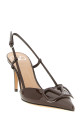 Slingback Valentino Garavani Vlogo Signature Brown