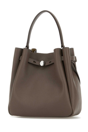 Кожаная сумка-ведро Romy, синяя TORY BURCH (166982)