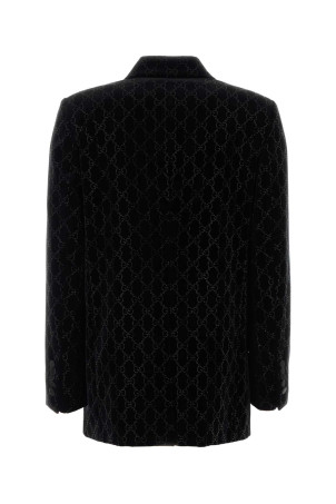 Black stretch velvet blazer Black GUCCI (836181Z7AST) Black stretch velvet blazer Black GUCCI (836181Z7AST)