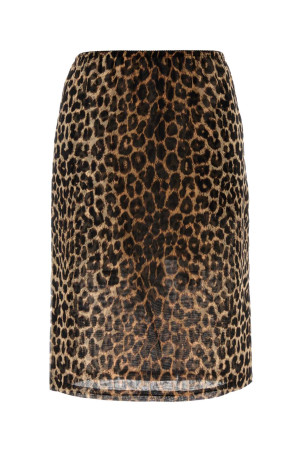 Printed silk skirt SAINT LAURENT (851746Y2B11)