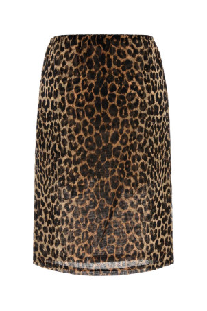 Printed silk skirt SAINT LAURENT (851746Y2B11)