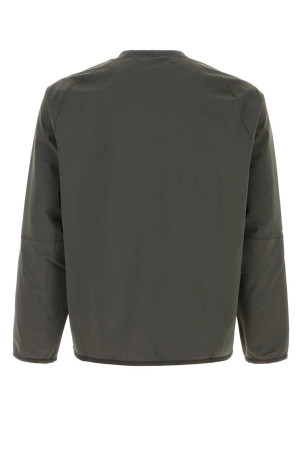 Темно-сіра еластична нейлонова кофта STONE ISLAND (610004111)