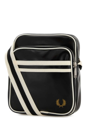 Чорна полотняна сумка через плече FRED PERRY (L8258) Чорна полотняна сумка через плече FRED PERRY (L8258)