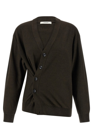 'Relaxed Twisted' cardigan Brown