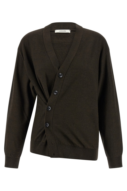 'Relaxed Twisted' cardigan Brown