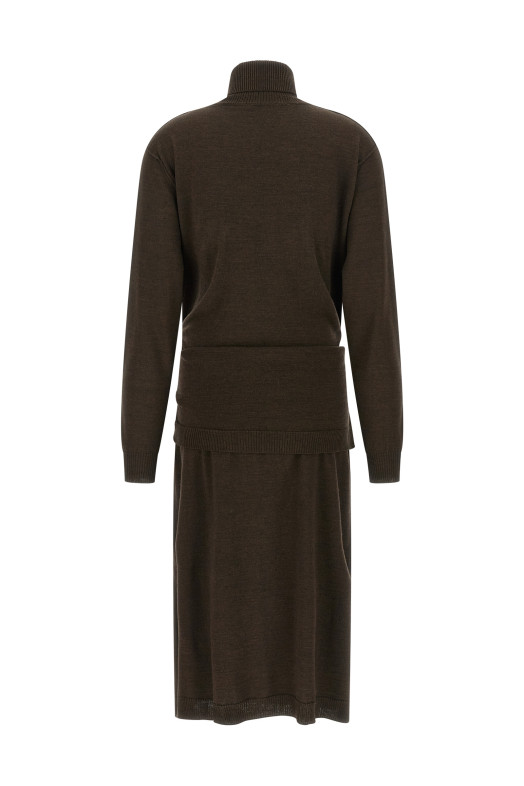 LEMAIRE 'Trompe L'Oeil' плаття коричневе DR1082LK087BR397