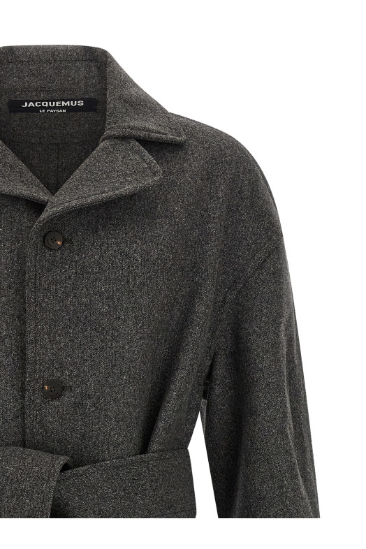 'Le Manteau Città' coat Gray