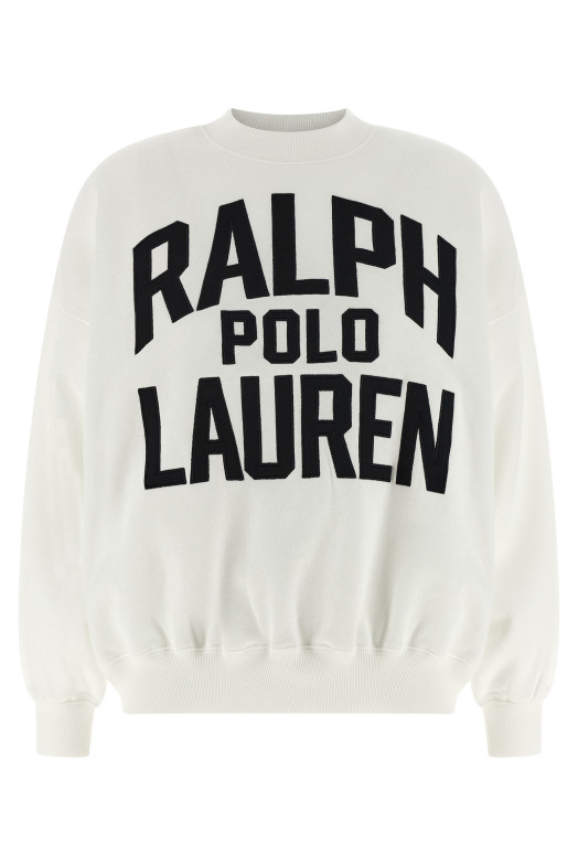 Logo embroidery sweatshirt Black-grey