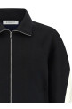 Satin insert sweatshirt Black-grey