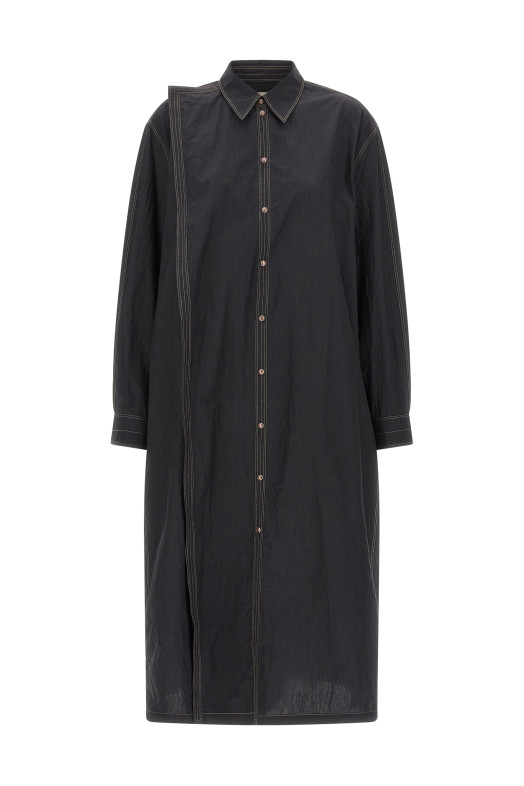 'Asymmetrical Shirt' dress Gray