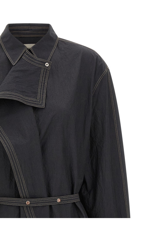 'Asymmetrical Shirt' dress Gray