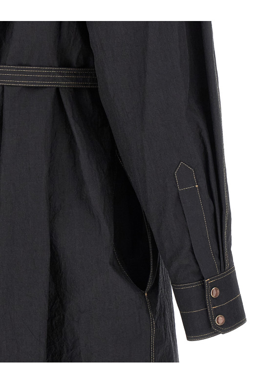 'Asymmetrical Shirt' dress Gray