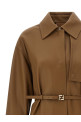 Nappa trench coat Brown